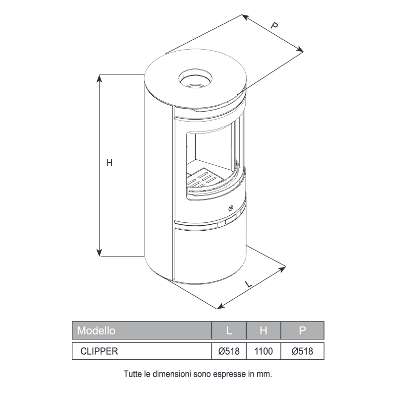 Jolly Mec Clipper Wood Stove