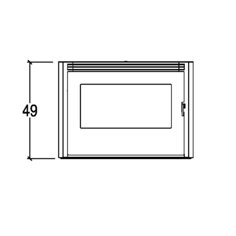 Piazzetta Ins. Pellet IP 7 Cast Iron Door