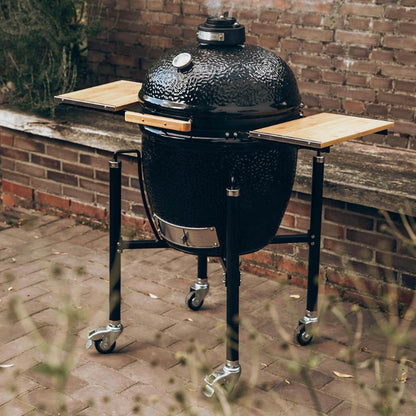 Bbq Kamado Monolith Basic Nero Carrello