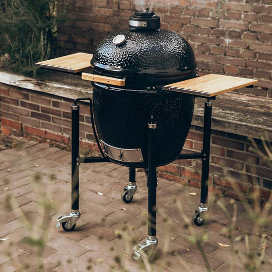 Bbq Kamado Monolith Basic Nero Carrello