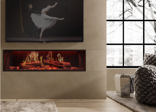 Camino Elettrico ClimaCalor FirePlay Frontale 135 cm