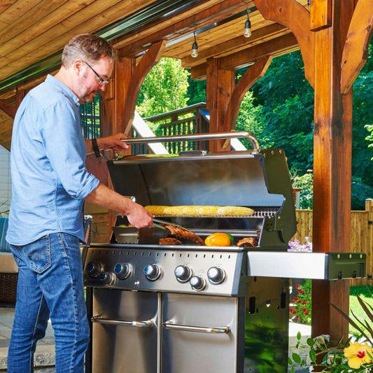 Bbq a Gas Broil King mod. Baron 490 silver