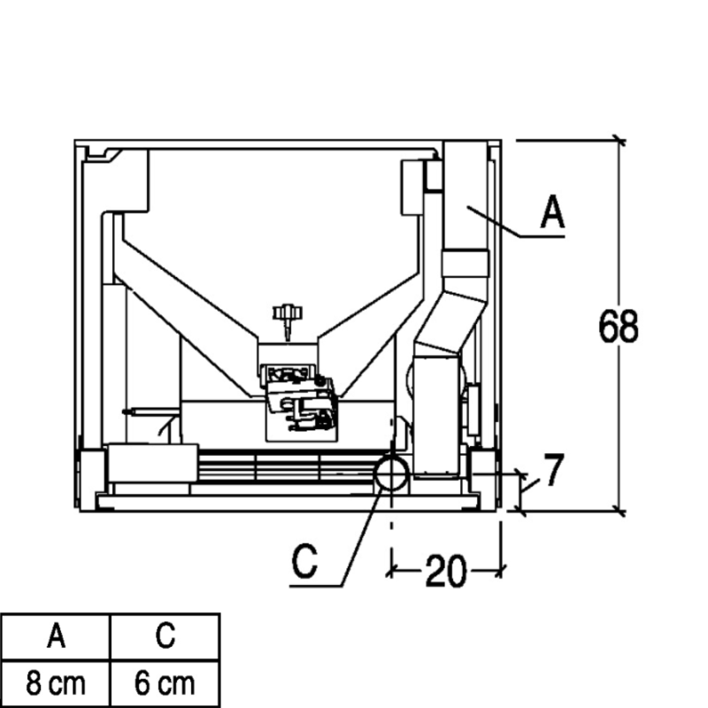Piazzetta Ins. Pellet IP 11 Cast Iron Door