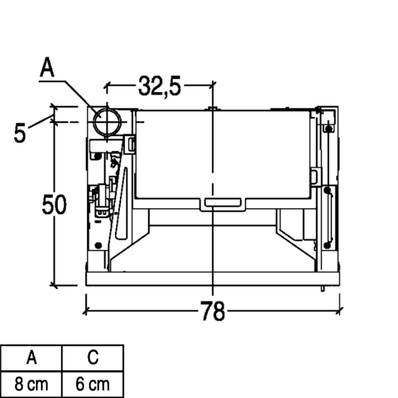 Piazzetta Ins. Pellet IP 11 Cast Iron Door