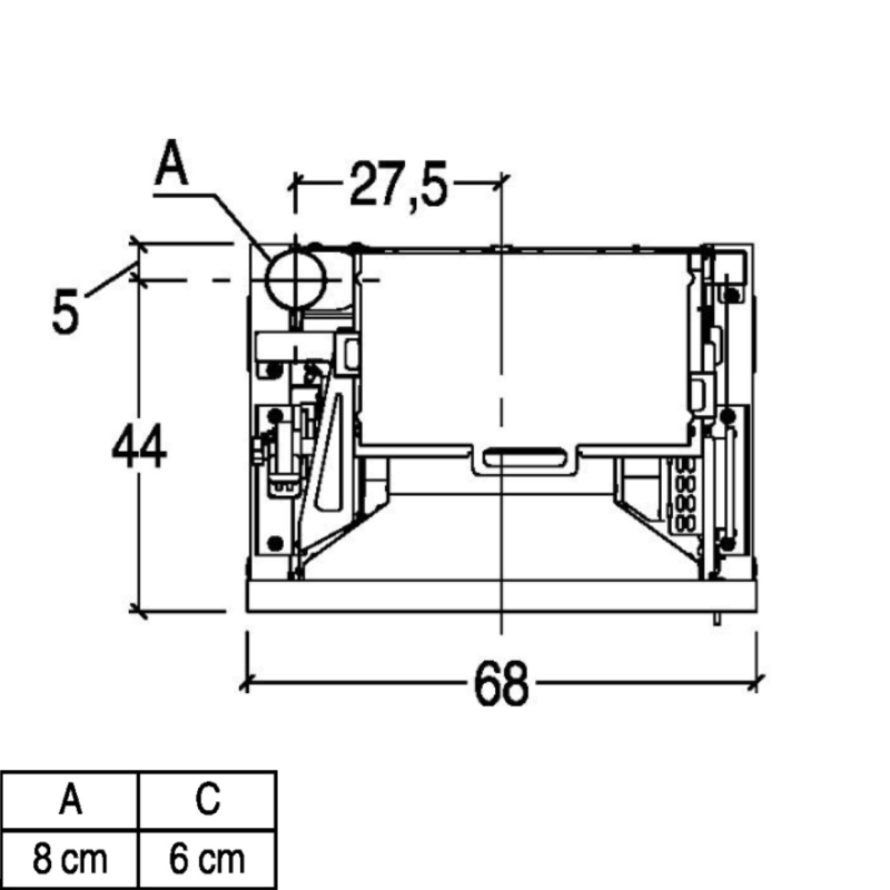 Piazzetta Ins. Pellet IP 7 Cast Iron Door