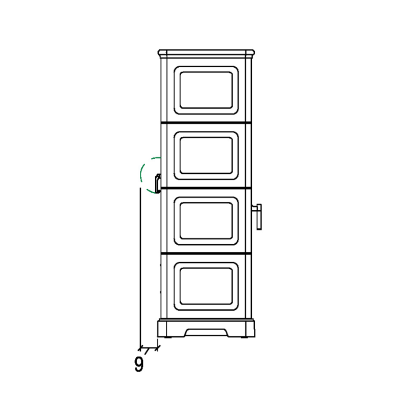 Piazzetta Stufa Legna E 928 C