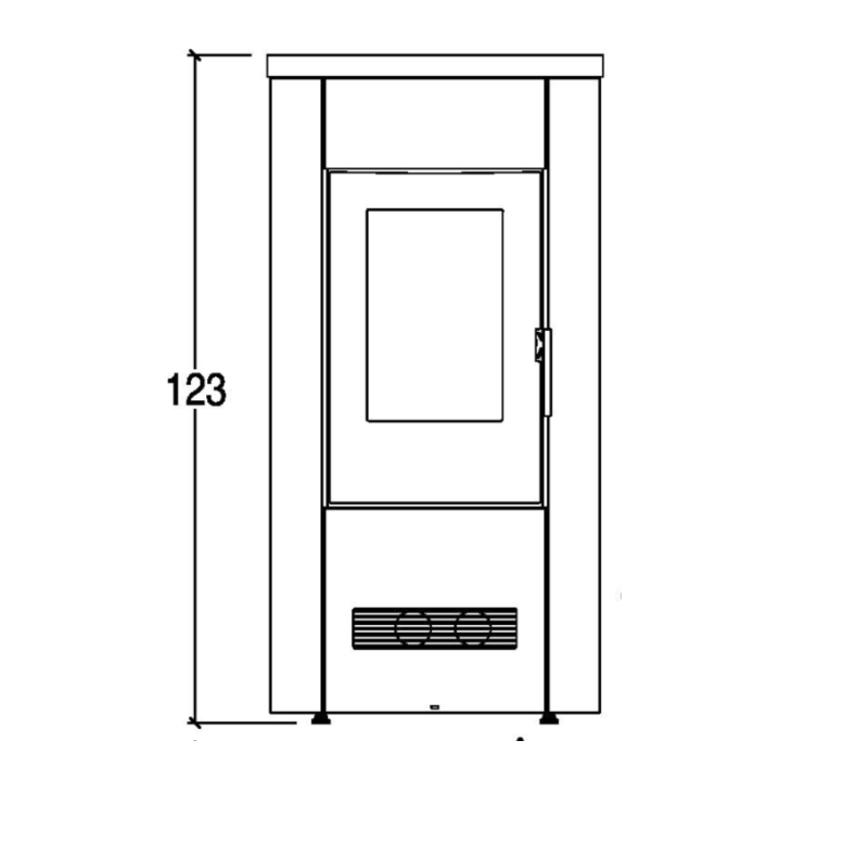 Piazzetta Stufa Pellet P 130 T
