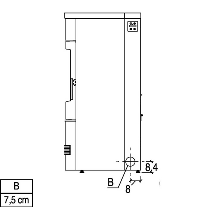 Piazzetta Stufa Pellet P 130 T